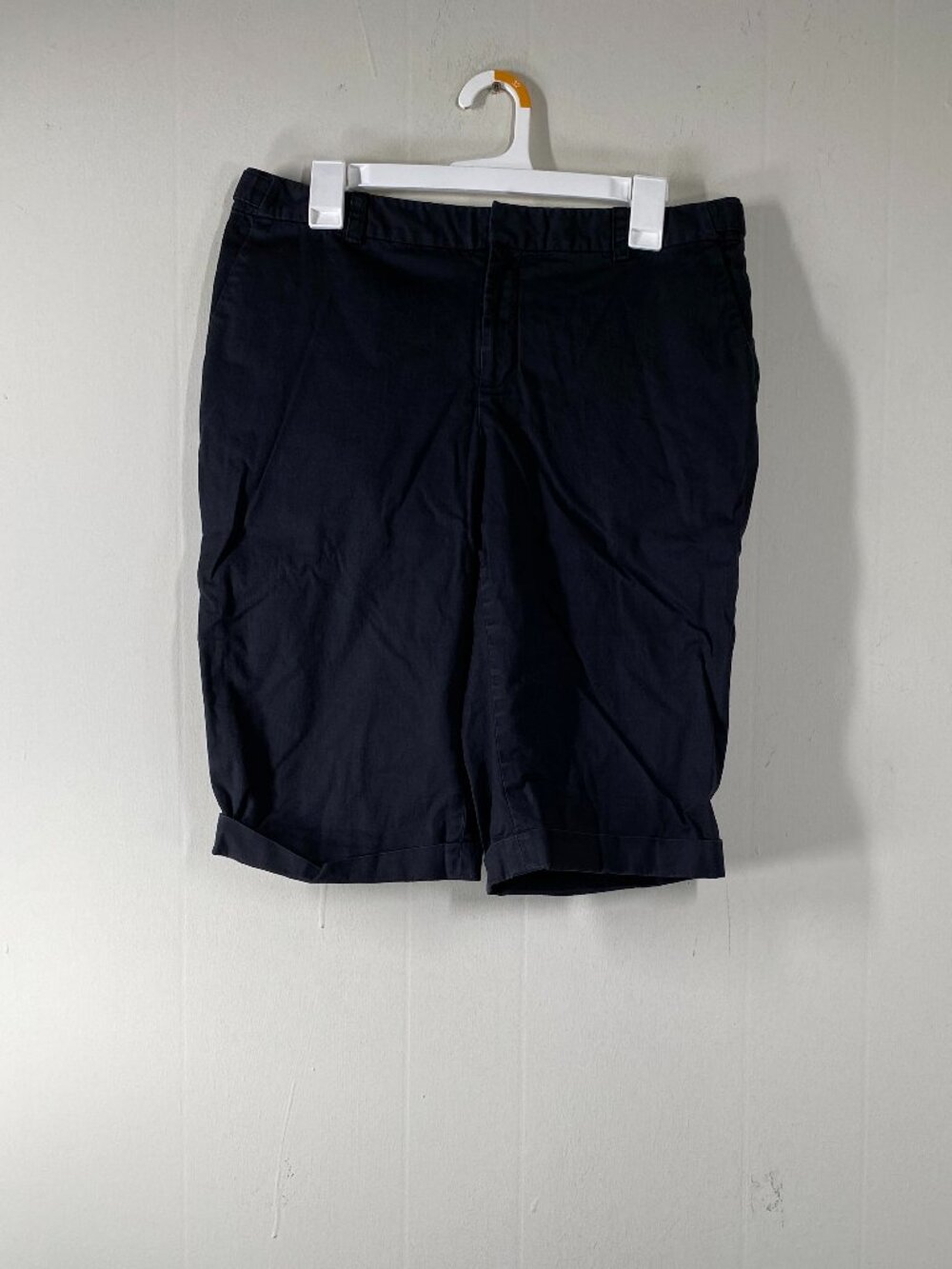 Banana Republic Martin Fit Chino Shorts Women's 12 Black Casual